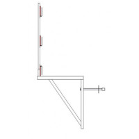 Consoles de de maçonnerie support planche peint ou galva