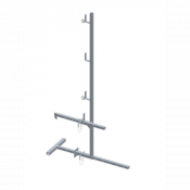 Garde-corps universel avec fixation bas de toit – 1,5 m – Dimos