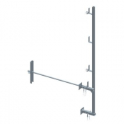Garde-corps universel avec traversée pour mur de 75 – 75 cm – Dimos