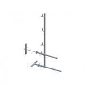 Garde-corps universel fixation réglable traversée – 25 cm – Dimos