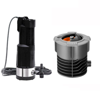 Kit d'arrosage pour cuve à eau : Pompe + prise eau + set d'aspiration