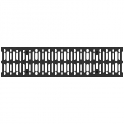 Grille à fentes en plastique pour caniveau de drainage