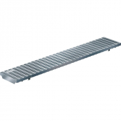 Grille caillebotis acier galvanisé ou  inox pour caniveau de drainage TEC LN200