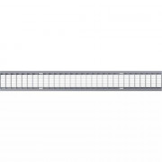 Grille caillebotis, de drainage des eaux pluviales, en acier galvanisé BG-FILCOTEN light LN150
