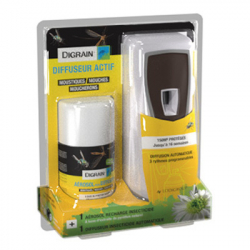 Digrain pack-difuseur insecticide + aérosol pour mouches et moustiques