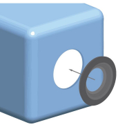 Joint d'étanchéité pour raccordement de 2 cuves à eau 850 L Joint d'étanchéité pour raccordement de 2 cuves à eau 850 L