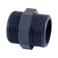 Mamelon PVC fileté 2" mâle - mâle