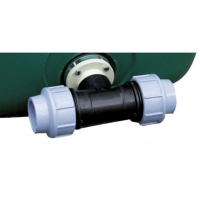 Té 90° raccord compression 2" pour cuve à eau aérienne Té 90° raccord compression 2" pour cuve à eau aérienne