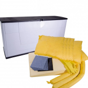 Kit d'intervention mobile de 200 litres, hydrocarbure, tous liquides, chimique