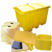 Kit d'intervention mobile de 800 litres, hydrocarbure, tous liquides, chimique