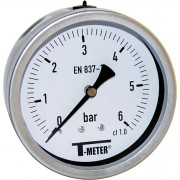 Manomètre axial inox Ø100 – Mesure haute précision – Plage jusqu’à 600 bars