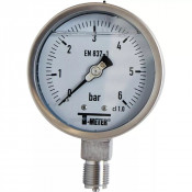 Manomètre tout inox Ø100 à glycérine – Usage agressif – Pression 60 bar