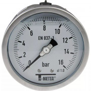 Manomètre tout inox Ø100 axial – Usage agressif – Pression jusqu’à 60 bar