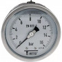 Manomètre tout inox Ø100 axial – Usage agressif – Pression jusqu’à 60 bar