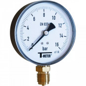 Manomètre ABS Ø100 cadran sec – Pneumatique/CVC – Pression jusqu’à 40 bar