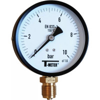 Manomètre acier Ø100 cadran sec – Haute température/vapeur – Pression 40 bar Manomètre acier Ø100 cadran sec – Haute température/vapeur – Pression 40 bar