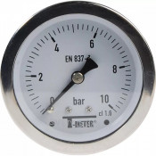 Manomètre inox axial Ø63 – Usage fluides agressifs – Pression jusqu’à 60 bar
