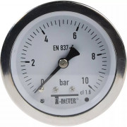 Manomètre inox axial Ø63 – Usage fluides agressifs – Pression jusqu’à 60 bar