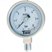 Manomètre inox radial Ø100 – Fluides agressifs – Pression jusqu’à 60 bar