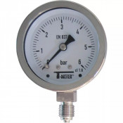Manomètre inox radial Ø63 – Fluides agressifs – Pression jusqu’à 60 bar