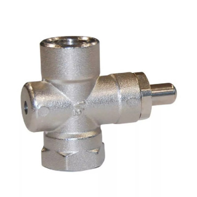 Robinet porte-manomètre gaz à poussoir DN 1/2" – Laiton F/F