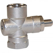Robinet porte-manomètre gaz à poussoir laiton F/F – Décompression