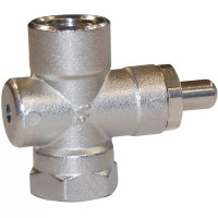Robinet porte-manomètre gaz à poussoir laiton F/F – Décompression