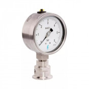 Manomètre inox Ø100 0–0.6 bar cadran sec remplissable – 1/2’’ 
