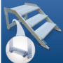 Marchepied roulant en aluminium grande plateforme 35°