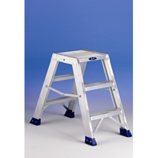 Marchepied professionnel double, plateforme large