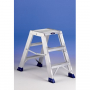 Marchepied professionnel double, plateforme large