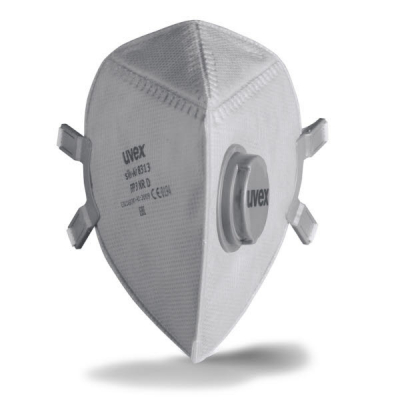 Masque pliable FFP3 avec soupape – Anti-poussières – FFP3