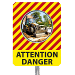 Miroir de chantiers temporaires personnalisés