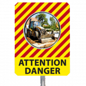 Miroir de chantiers temporaires personnalisés