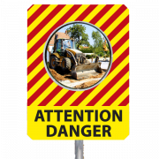 Miroir de chantiers temporaires personnalisés