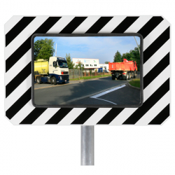 Miroir routier réglementaire Poly+ garantie 6 an, angle 90°