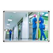 Miroir plat cadre aluminium