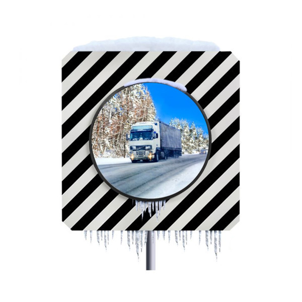 Miroir de signalisation rond antigivre - Garantie 10 ans
