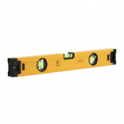 +Niveau profil ALU 1200 mm - protection élastomère - 1 face usinée