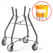 Porte-seau ergonomique pour chantier