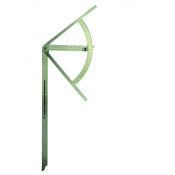 Equerre Alpha inox - 795x430 - rapporteur 300 mm - 90°