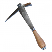Marteau couvreur droit allemand - manche cuir - 2 tire clous