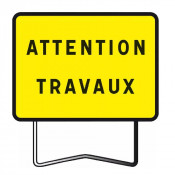 Panneau de Chantier Attention Travaux KC1 800x600 – Sécurité Maximale – Signalisation Conforme NF