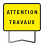 Panneau de Chantier Attention Travaux KC1 800x600 – Sécurité Maximale – Signalisation Conforme NF