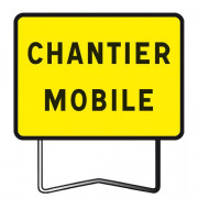 Panneau de Chantier KC1 800x600 Chantier Mobile – Signalisation Sécurisée – Conforme NF