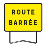 Panneau de Chantier KC1 800x600 Route Barrée – Signalisation Sécurisée – Conforme NF