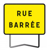 Panneau de Chantier KC1 800x600 Rue Barrée – Signalisation Sécurisée – Conforme NF