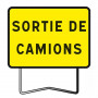 Panneau de Chantier KC1 800x600 Sortie de Camions – Signalisation Sécurisée – Conforme NF