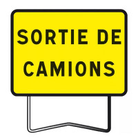 Panneau de Chantier KC1 800x600 Sortie de Camions – Signalisation Sécurisée – Conforme NF