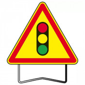 Panneau AK17 Feux Tricolore T1 Taille 700 – Signalisation Chantier